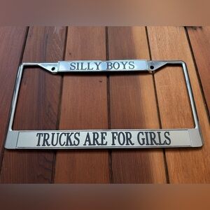 Chrome license plate frame